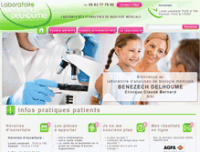 Tablet Screenshot of laboratoire-analyses-albi.com